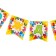 Paper garland on the tape "Happy Birthday", stars