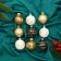 Set of balls Plastic D-6 cm, 9 pcs "Melody" orbit of disco elite gold, mix