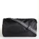 Sports bag with zipper, long belt, black color/cornflower