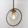 Lamp Bayerlux "Crystalik" 1HE14 40W gold 25x30-130 cm.