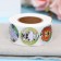 Stickers in the roll "Animals", 500 pcs, 2.5 x 2.5 cm