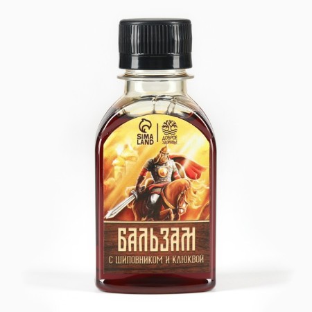 Balm is non -alcoholic, rose hips with cranberries, 100 ml.
