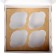 Confectionery folding box for cupcakes with a window for 4 pcs, craft 16 x 16 x 10 cm
