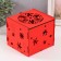 Casket-Cub "Snowflake" red 15.5x15x14 cm (set of 6 parts)