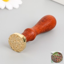 Printing for wax with a wooden handle 