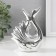 Souvenir Ceramics "Swan. Grace" silver 6.5x11x14.5 cm
