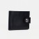 Male purse for magnet, department for bills, for maps, for coins, black color