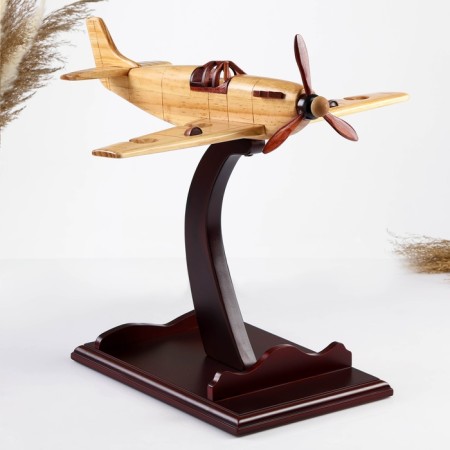 Mini-bar/stand for a bottle plane, 39 x 39 x 41 cm, beige-1