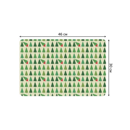 A set of napkins for setting the table "stole a Christmas tree", rectangular, rounded edges, size 30x46 cm, 4 pcs-2