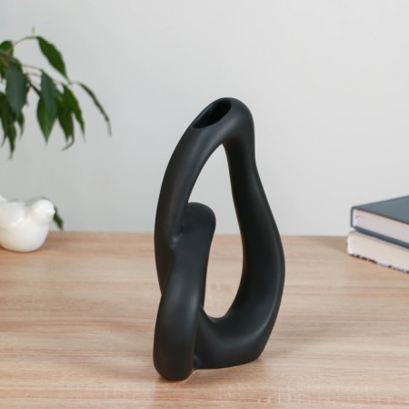 VAZA Ceramics Table "Bailey" 23 cm, black-1