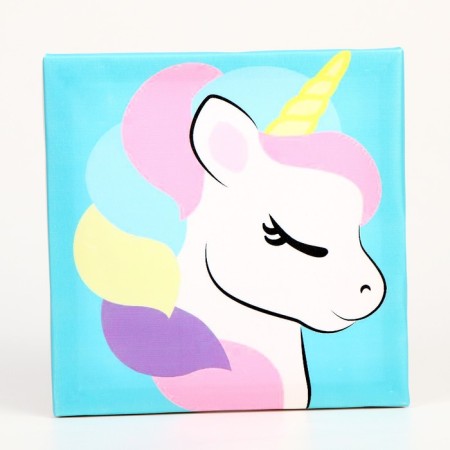 Painting Pompons "Unicorn", 20 x 20 cm-3