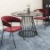 Stefany chair, 515 × 600 × 785 mm, velor, wine color