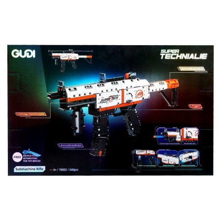 Designer MP-5 with a handle, shoots soft bullets, 540 parts-5