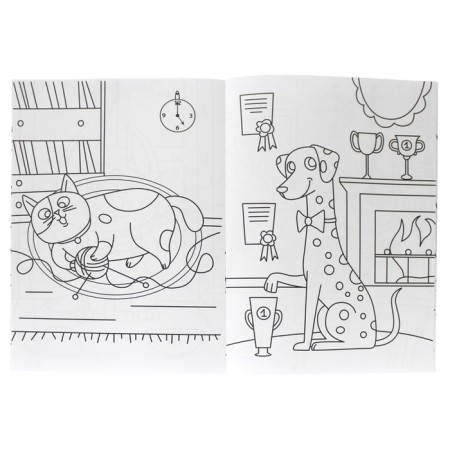 Coloring "kittens and puppies", a5-2