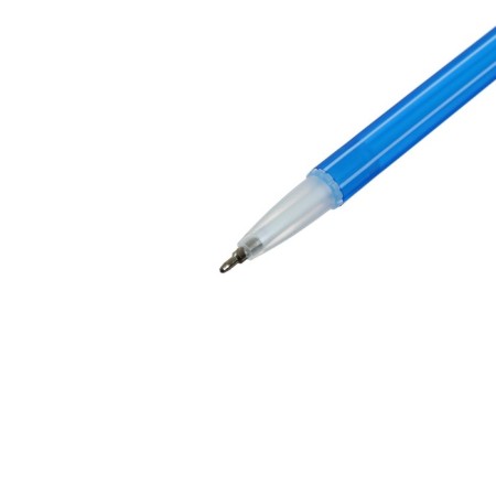 Ballpoint pen "stripes" 0.5 mm, blue rod, in the display, mix case (barcode on the piece)-7