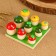 Set for the development of the logic "Mushrooms", 9 pcs 3-5 cm, board 12x12 cm