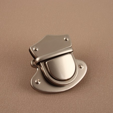 Bag -clamp, matte, 5.5 × 5.5 cm, pearl silver color-1
