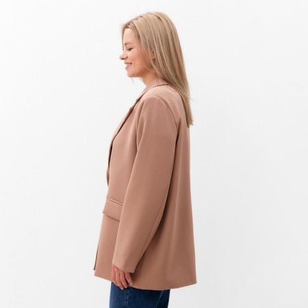 Female jacket, beige color, size 56-1