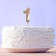 Candle for the cake, number "1", champagne.