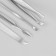 Manicure set "Meow", 7 objects, white color