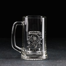 Beer mug For Men, 500 ml, MIX drawing