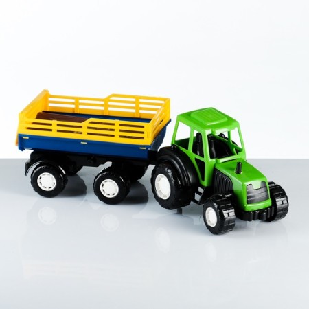 Machine "Tractor with a trailer" 42 x 13 x 13 cm, mix-4