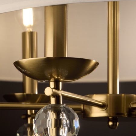 Suspended lamp Freya Fr1009PL-06BS SIDE, 550x550x800 mm, E14, 6x40W, brass color-11