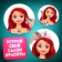 Game set, a maneken doll with accessories "Fairytale", Mermaid
