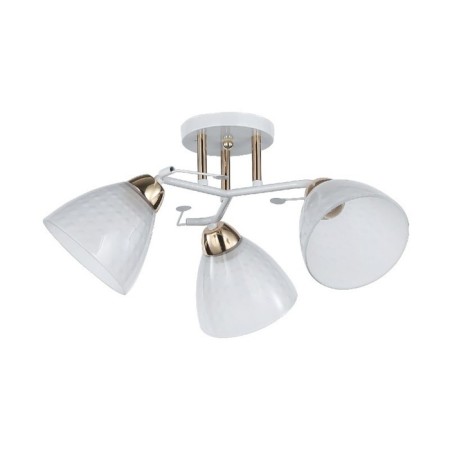 Chandelier "Natalia" 3x60W E27 White/gold 52x52x26cm