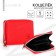 Women's wallet NK, 12x8 cm, red color
