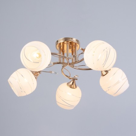 Rafael chandelier 5x60W E27 gold 61x61x22.5cm-1