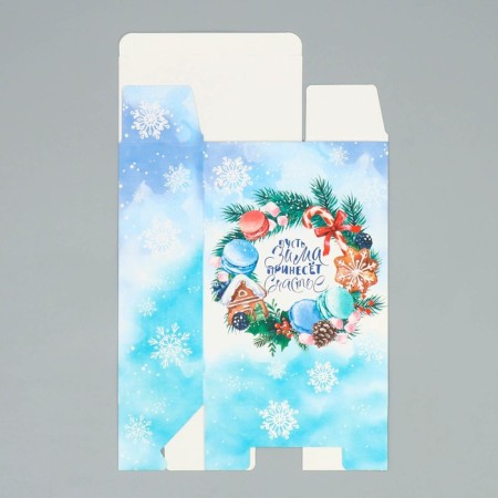 The folding box “Let winter bring happiness”, 16 x 23 x 7.5 cm, New Year-6