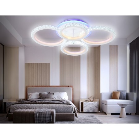 LED ceiling LED with RGB backlight and Ambrella Light, Original, FA9524, 4XLED, 92 W, 6900LUM, 3000, 6400K, white color-2