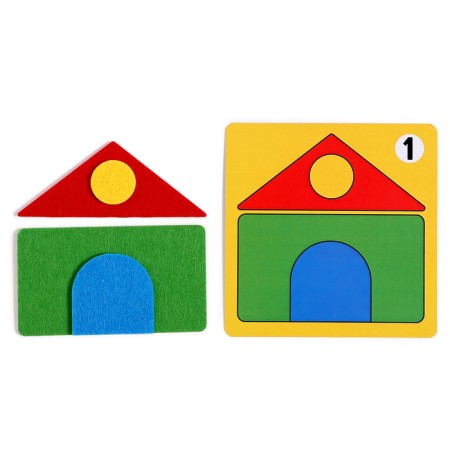 Counting material “Figure hide and seek. Houses "-1