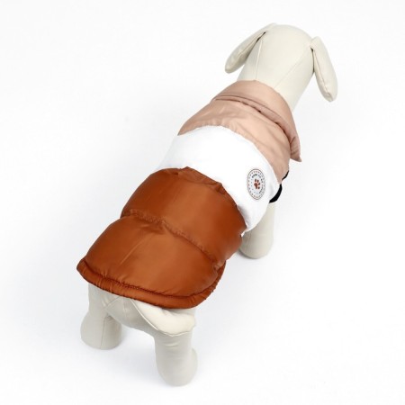 Jacket for dogs "Chocolate", size L (DS 37, OG 50, Osh 37), beige-brown-3