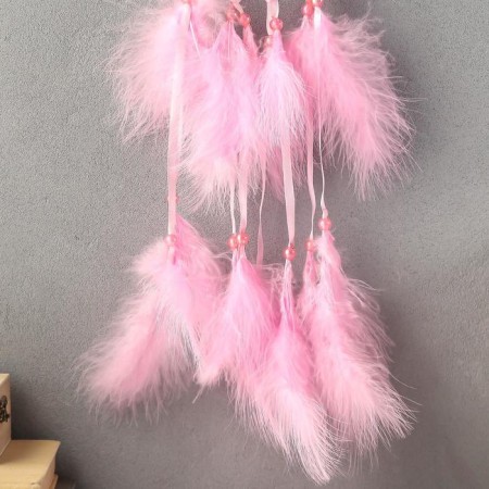 Dreams "Web with pearls" d = 11 cm light pink 40 cm-2