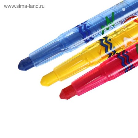 Loads wax 8 colors Crown ArtStory, twisting rod, PVC, euro suspension, mix-3