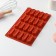The baking uniform “Sweets. Excler”, silicone, 29 × 17 × 2 cm (5.8 × 2.3 × 2 cm), 20 cells, chocolate color
