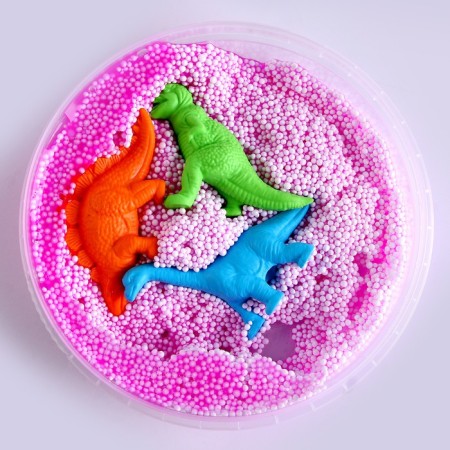 Ball plasticine "Dino 3", 3 figures of dinosaurus inside, mix-1