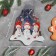 The dish New Year's glass serving shares "Bell. Snowmen Dreamers ", 18 × 17 cm