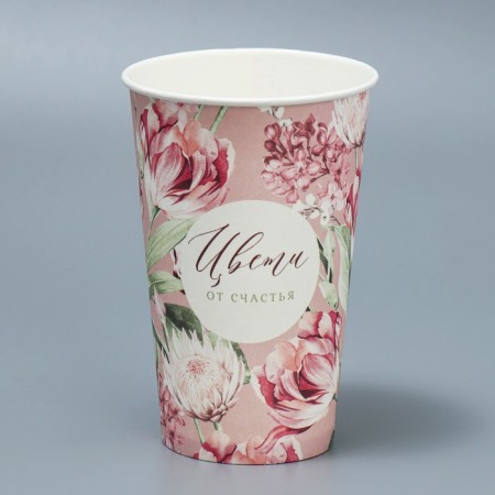 A glass for flowers "Flowers", 350 ml-1