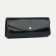 Women's wallet on the button, black color