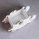 Kashpo wooden "Cat, fulfilling the desire" Small, 19.5x7.5x12.5 cm, oak, white