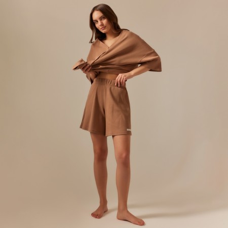 Home suit (shirt and shorts) SL Home p. L, coffee-1