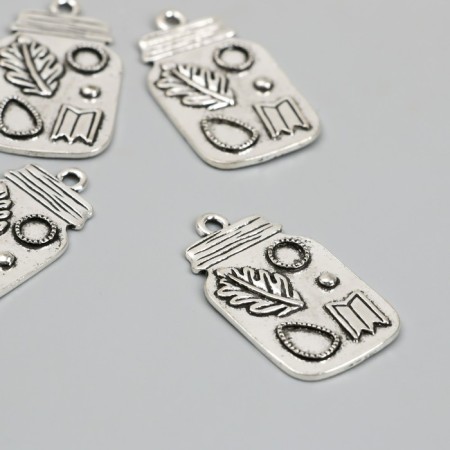 Decor for creativity Metal "Jars with miracles" 3.5x2 cm