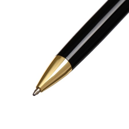 Gift handle, ball "Kronos" in the leatherette case, rotary, black body with gold-3