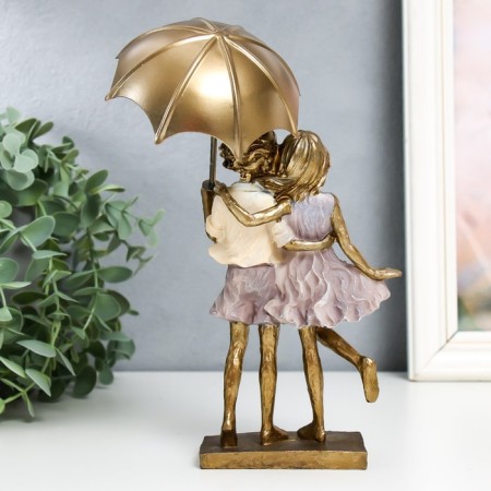 Polystone souvenir "Children under the umbrella" 5.5x10x17 cm-2