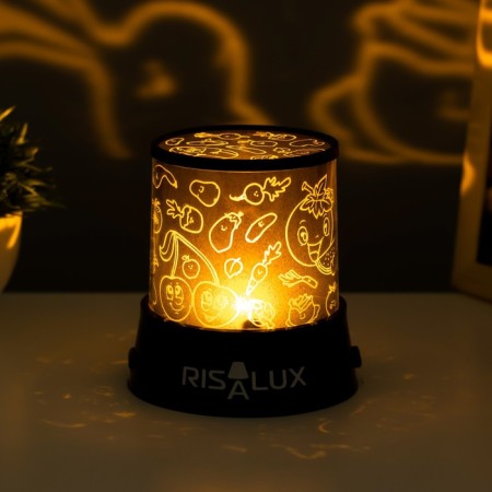 Night-designer "Fruits. Proper power" LED USB/from Black batteries 10.8x10.8x1.5 cm Risalux 9-3