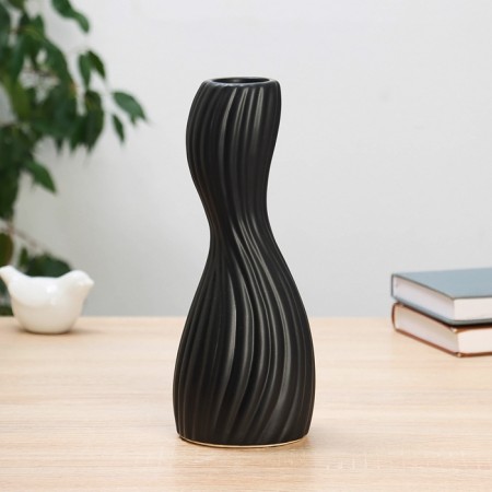 VAZA Ceramics Table "Finley" 25x9.5 cm, black-2