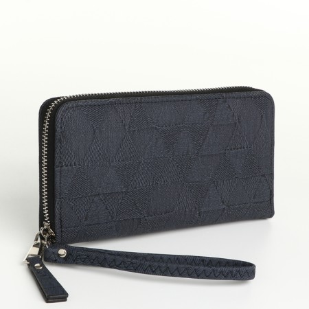 Women's wallet with lightning, black color